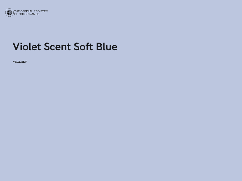 #BCC6DF - Violet Scent Soft Blue color image