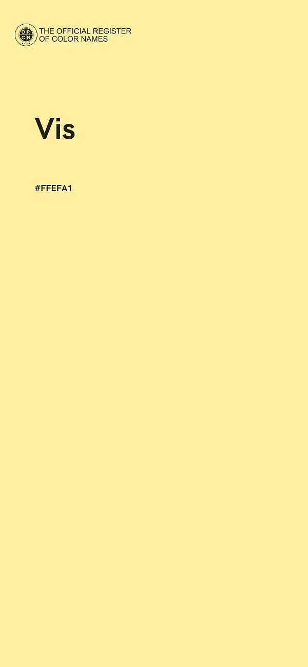 #FFEFA1 - Vis color image