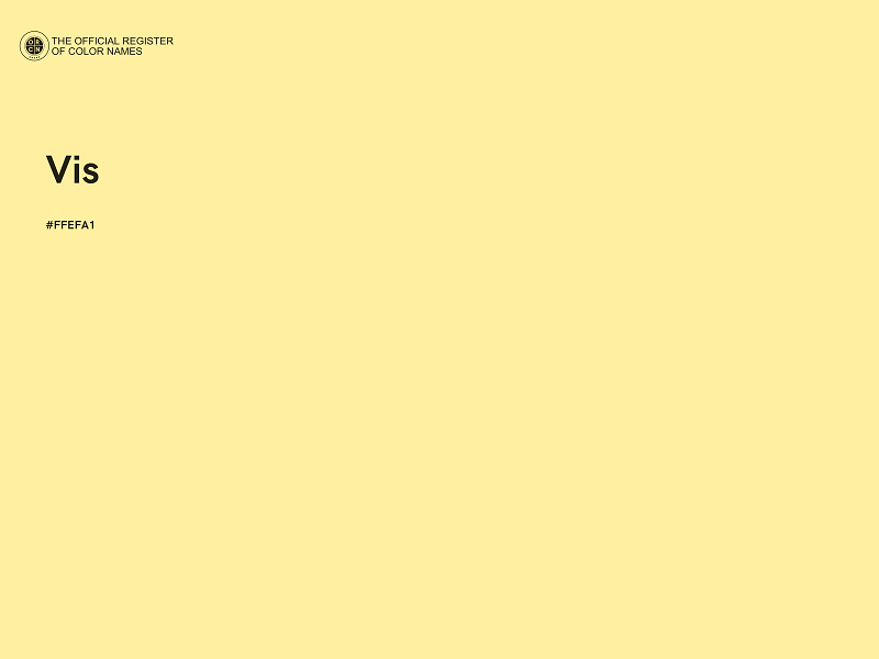 #FFEFA1 - Vis color image