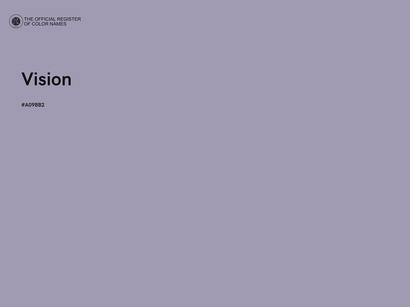 #A09BB2 - Vision color image