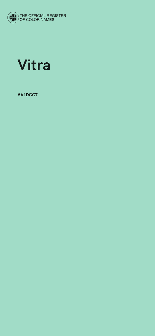 #A1DCC7 - Vitra color image