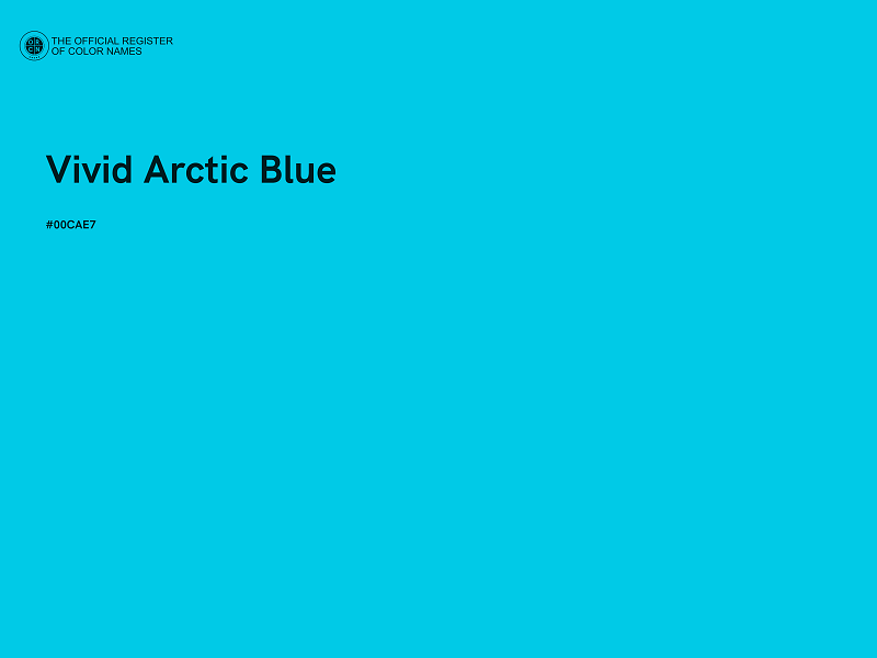 #00CAE7 - Vivid Arctic Blue color image