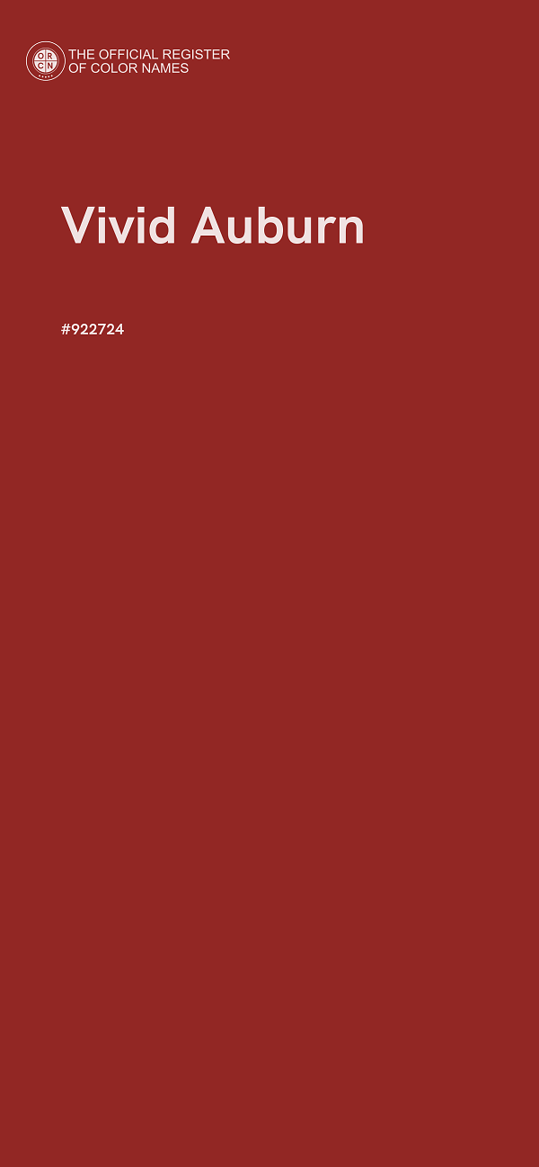 #922724 - Vivid Auburn color image