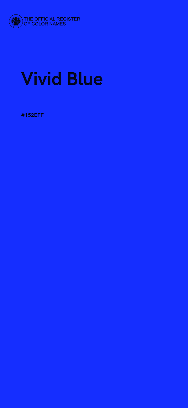 #152EFF - Vivid Blue color image