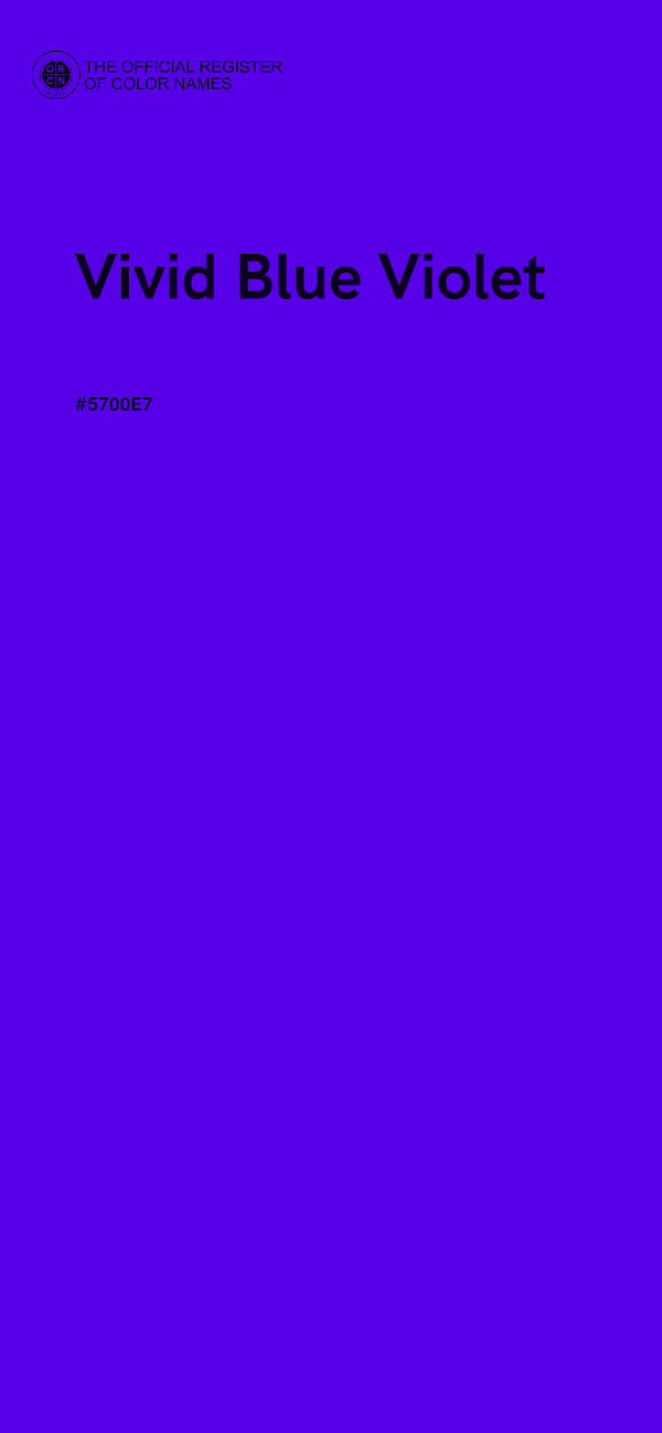 #5700E7 - Vivid Blue Violet color image