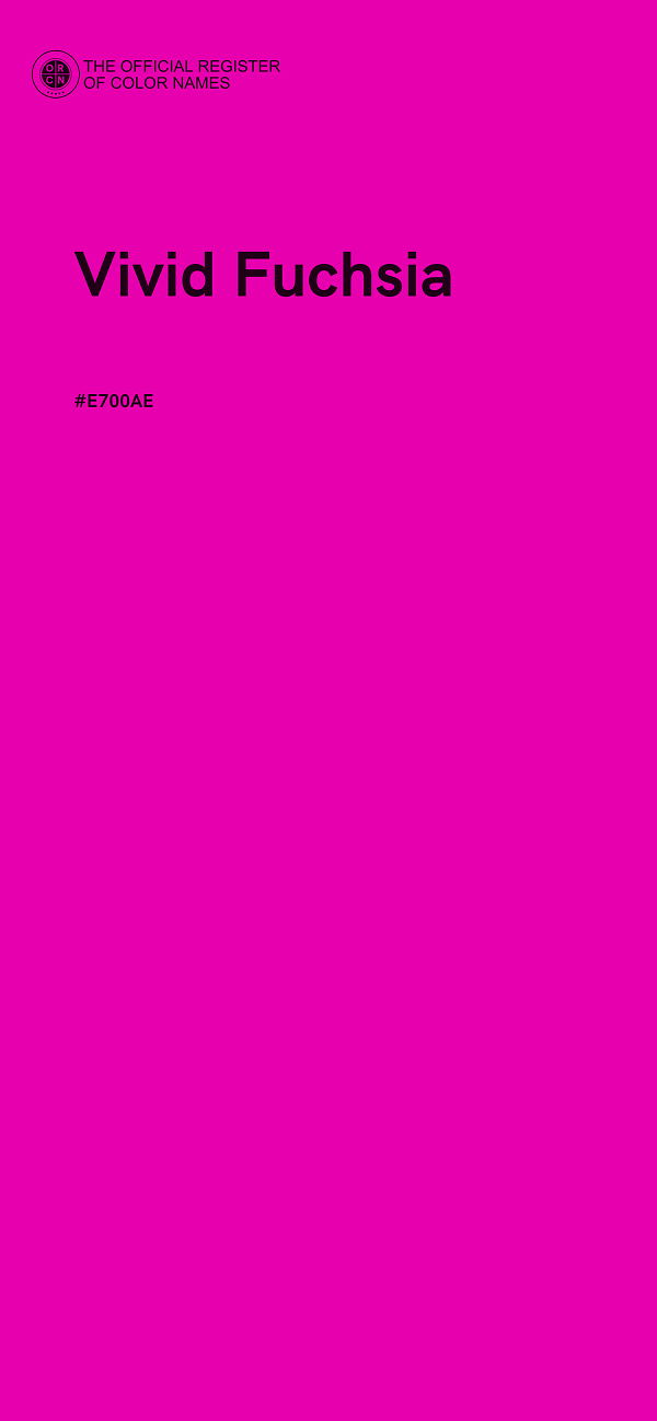 #E700AE - Vivid Fuchsia color image