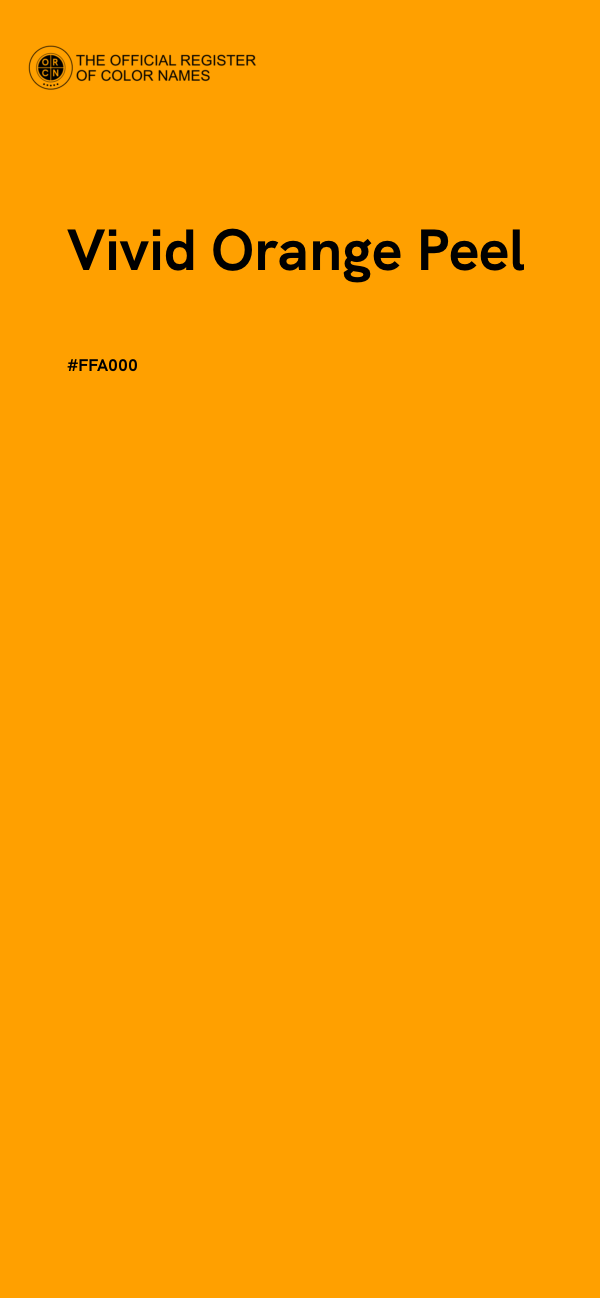 #FFA000 - Vivid Orange Peel color image