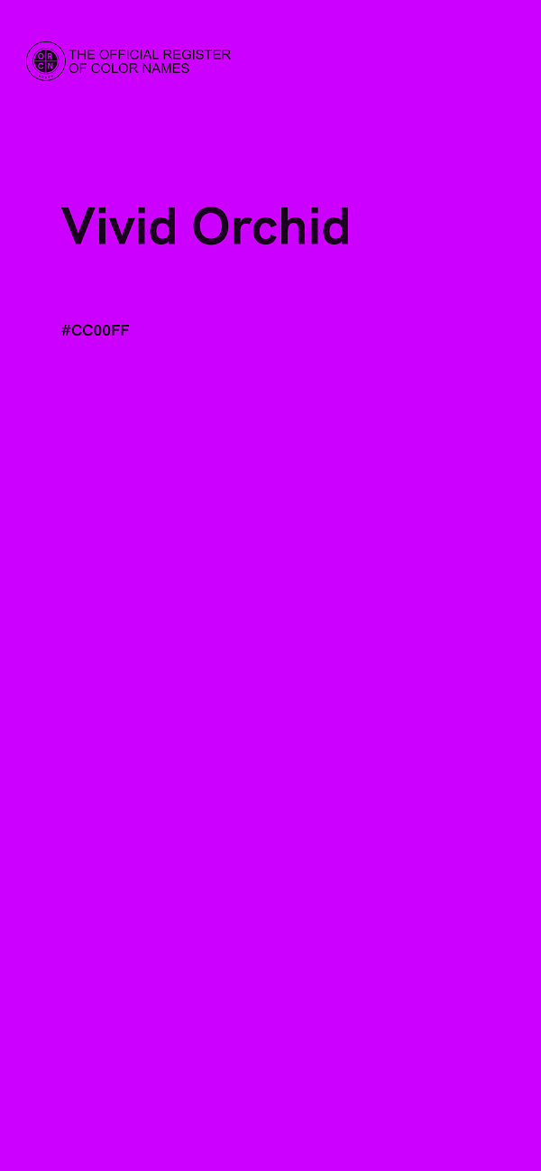 #CC00FF - Vivid Orchid color image