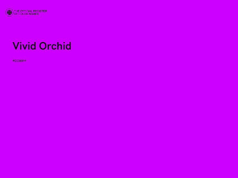 #CC00FF - Vivid Orchid color image