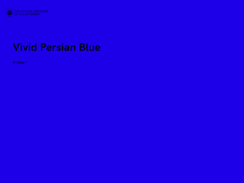 #1D00E7 - Vivid Persian Blue color image