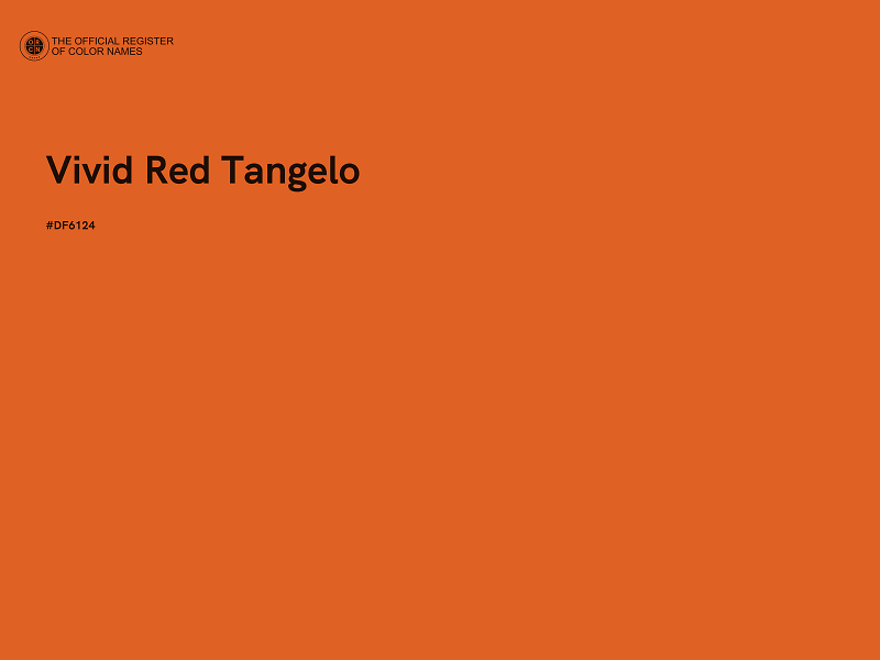 #DF6124 - Vivid Red Tangelo color image