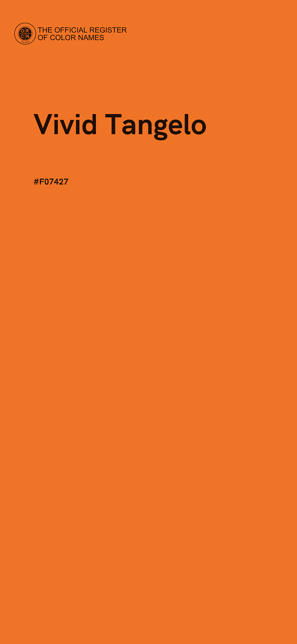 #F07427 - Vivid Tangelo color image