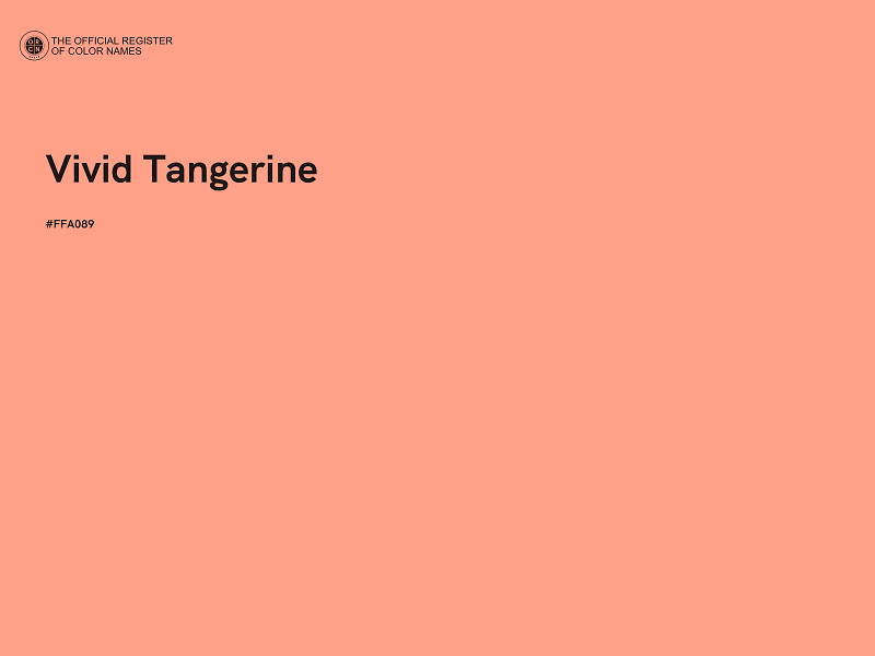 #FFA089 - Vivid Tangerine color image