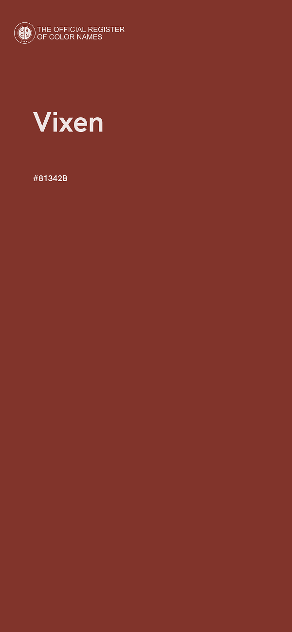 #81342B - Vixen color image