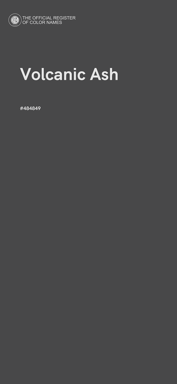 #484849 - Volcanic Ash color image