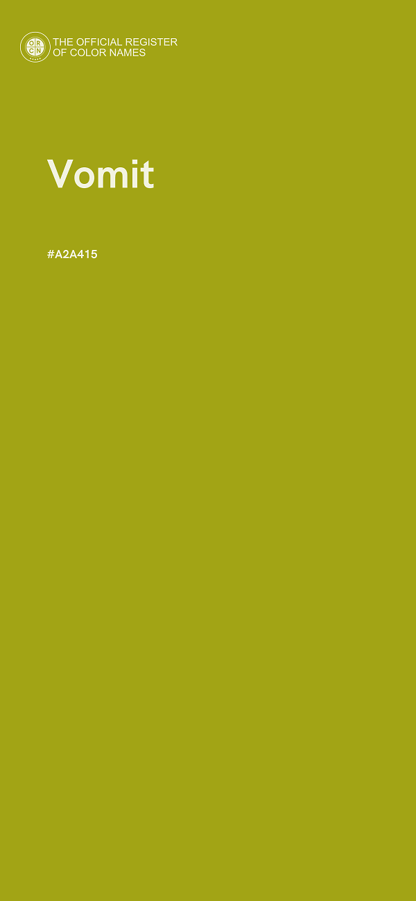 #A2A415 - Vomit color image