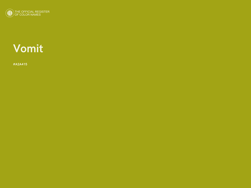#A2A415 - Vomit color image