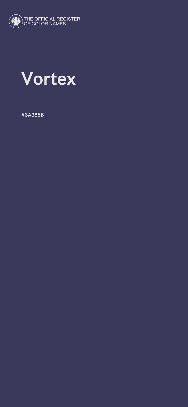 #3A385B - Vortex color image