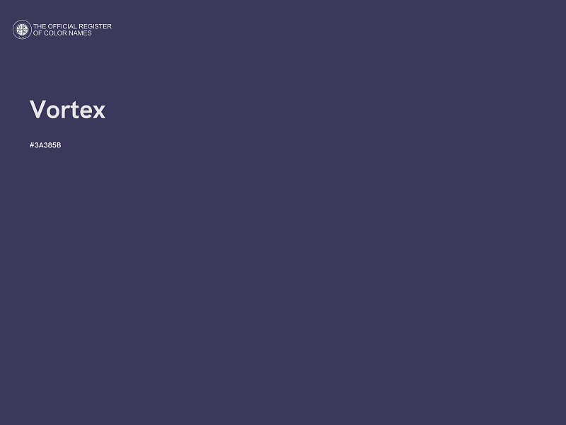 #3A385B - Vortex color image