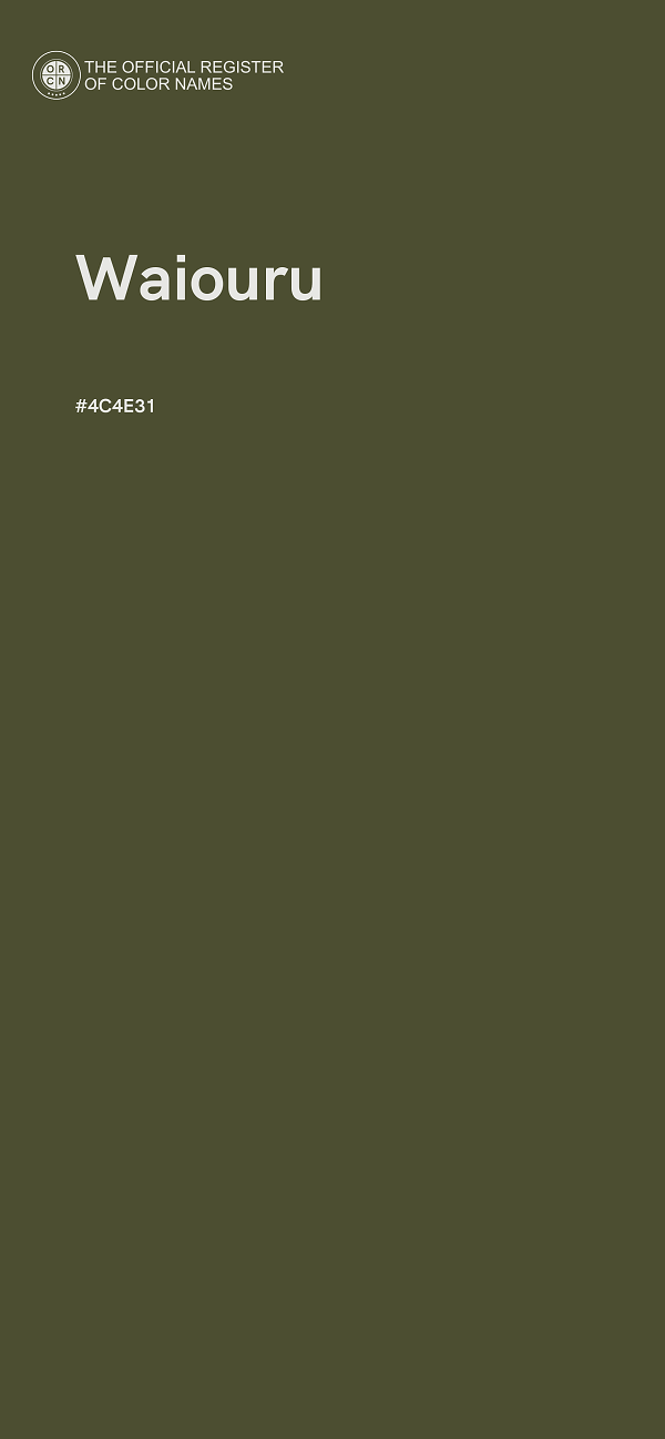 #4C4E31 - Waiouru color image