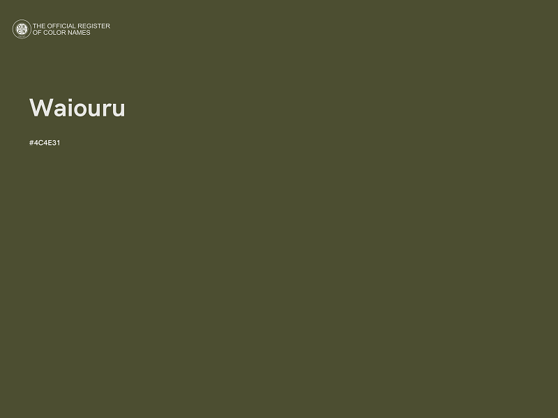 #4C4E31 - Waiouru color image