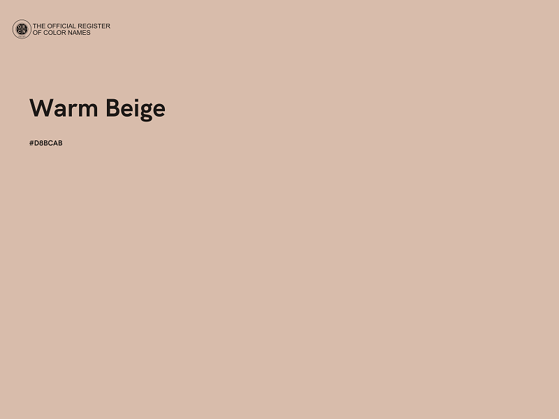 #D8BCAB - Warm Beige color image