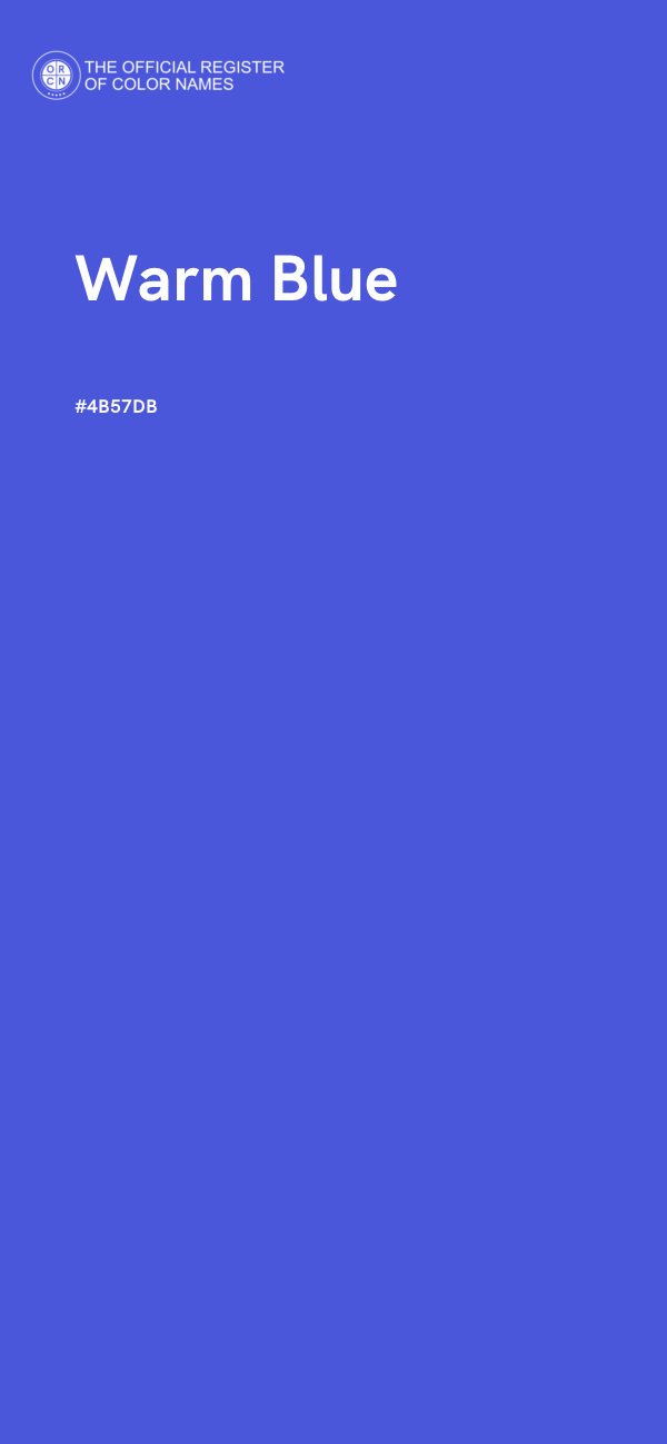 #4B57DB - Warm Blue color image