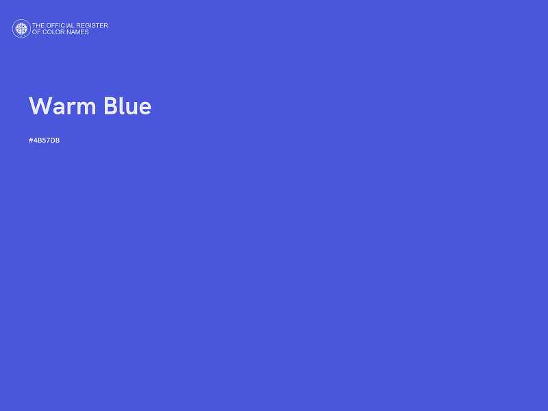 #4B57DB - Warm Blue color image