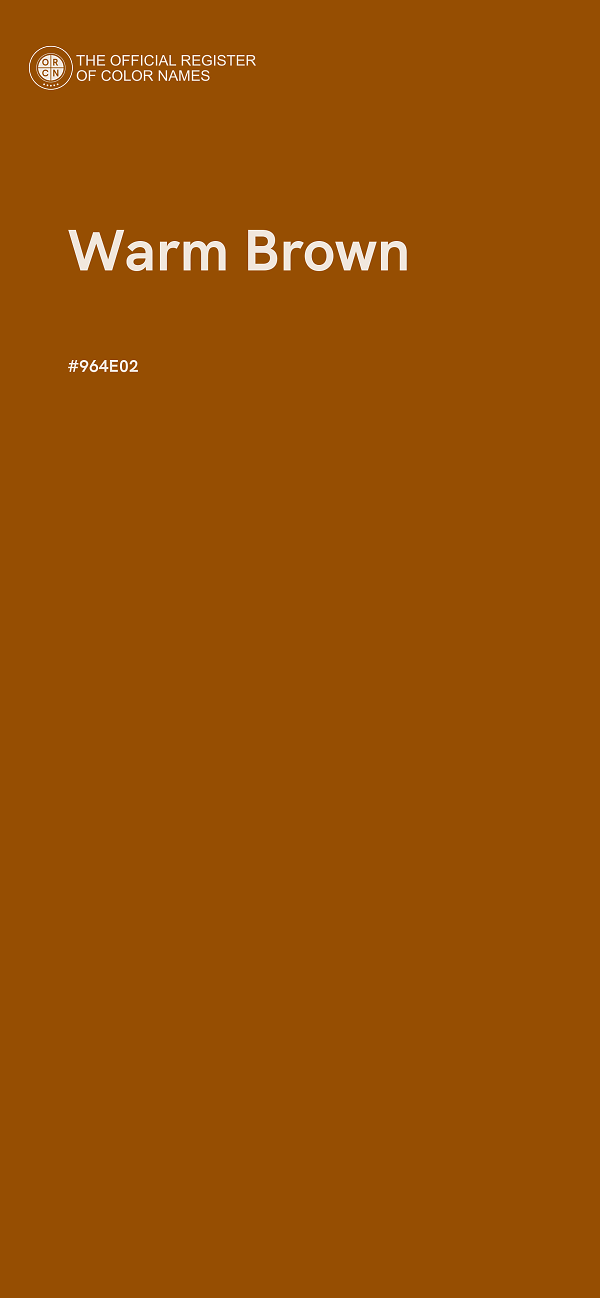 #964E02 - Warm Brown color image