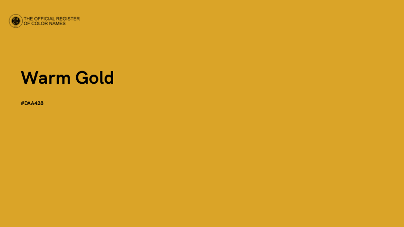 #DAA428 - Warm Gold  color image