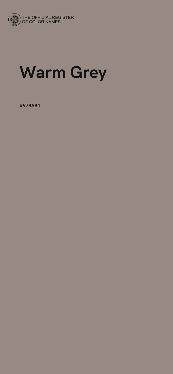 #978A84 - Warm Grey color image
