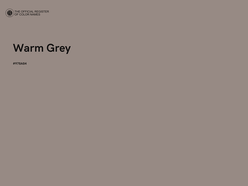#978A84 - Warm Grey color image