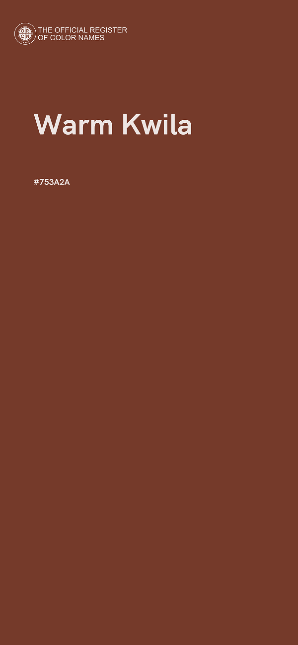#753A2A - Warm Kwila color image