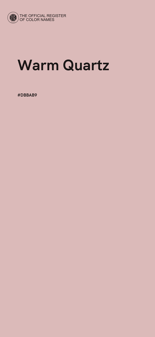 #DBBAB9 - Warm Quartz color image