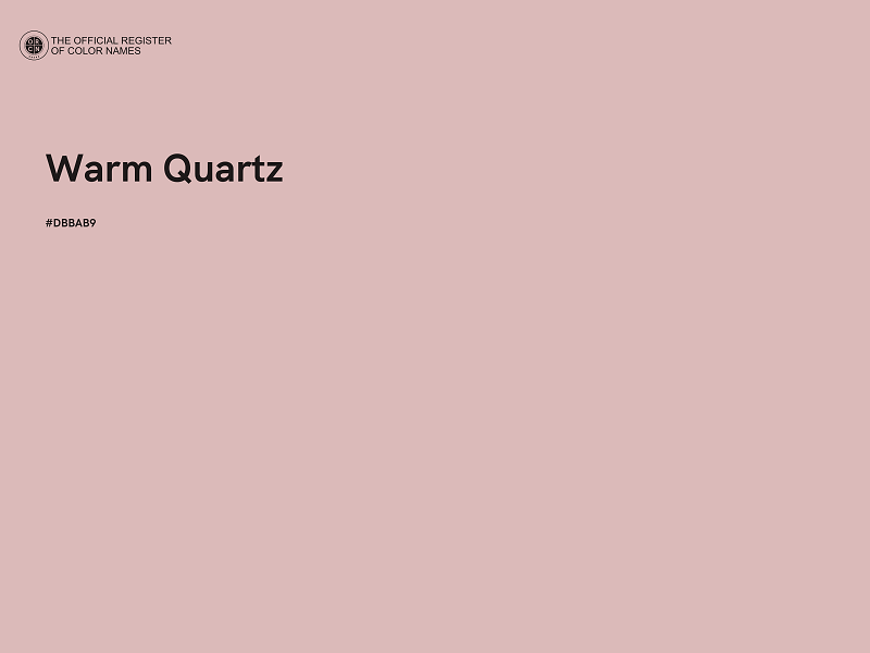 #DBBAB9 - Warm Quartz color image
