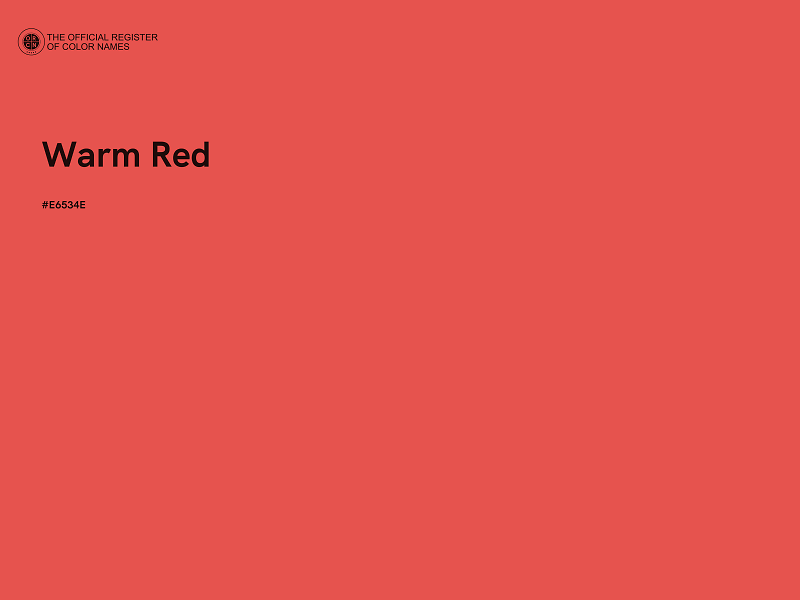 #E6534E - Warm Red color image