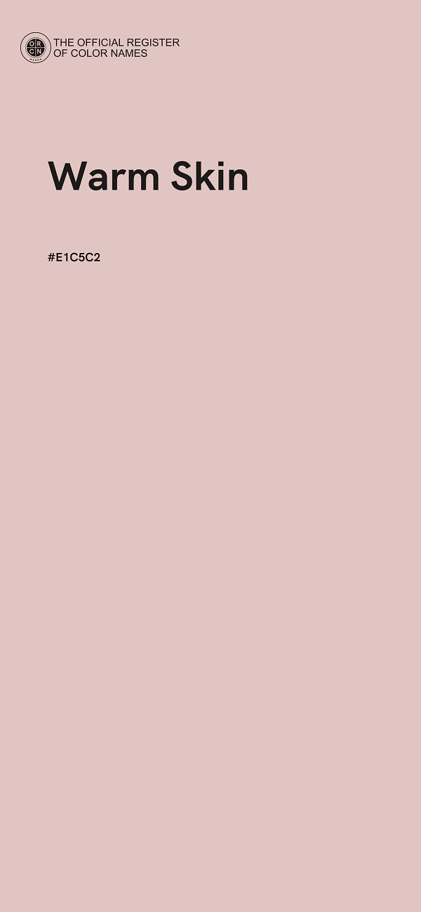 #E1C5C2 - Warm Skin color image