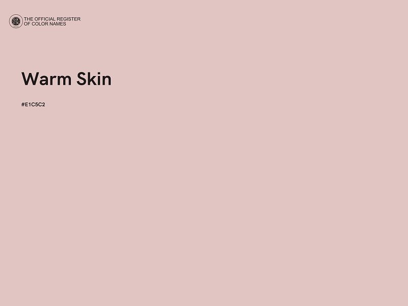 #E1C5C2 - Warm Skin color image