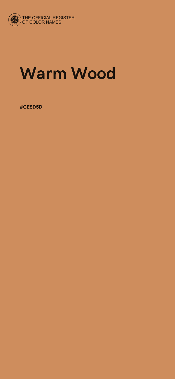 #CE8D5D - Warm Wood color image