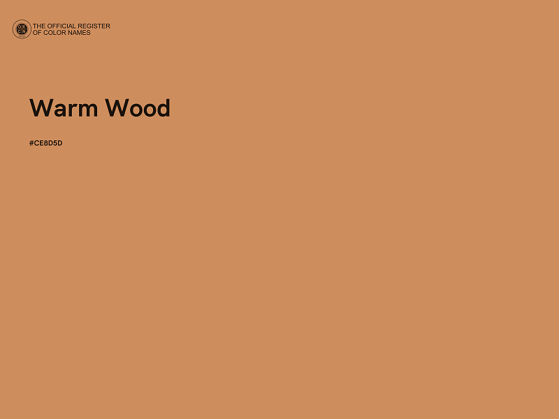 #CE8D5D - Warm Wood color image