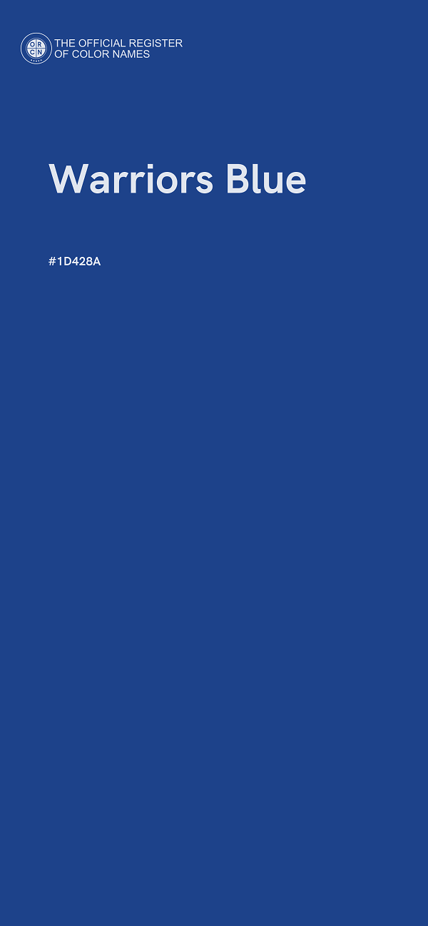 #1D428A - Warriors Blue color image