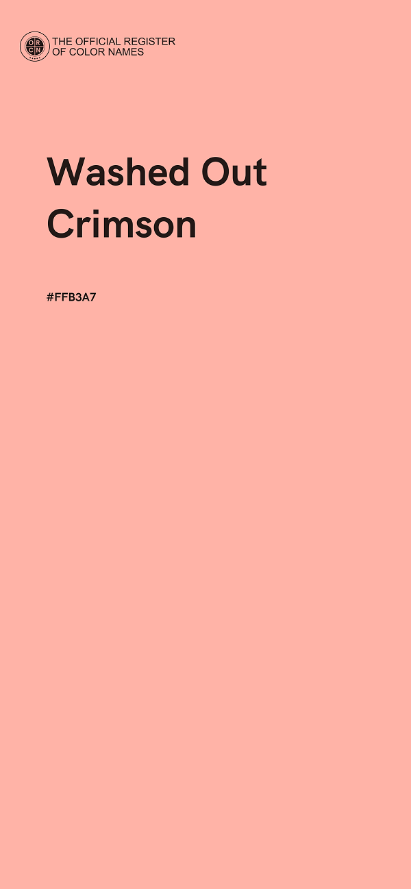 #FFB3A7 - Washed Out Crimson color image
