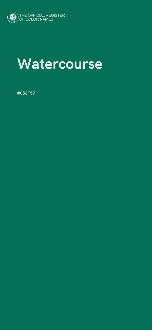 #056F57 - Watercourse color image