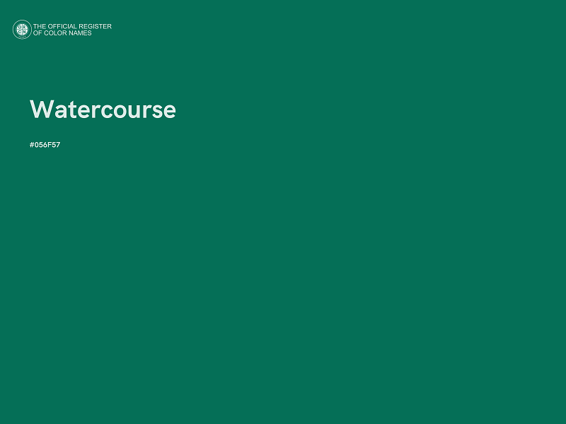 #056F57 - Watercourse color image
