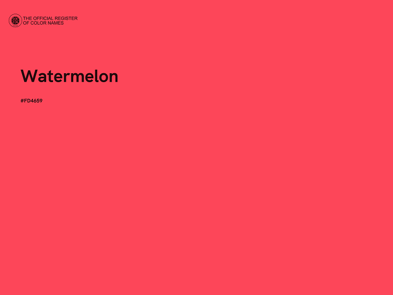 #FD4659 - Watermelon color image
