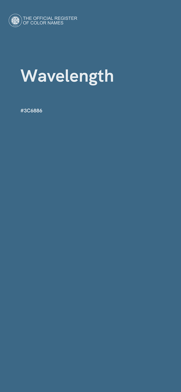 #3C6886 - Wavelength color image
