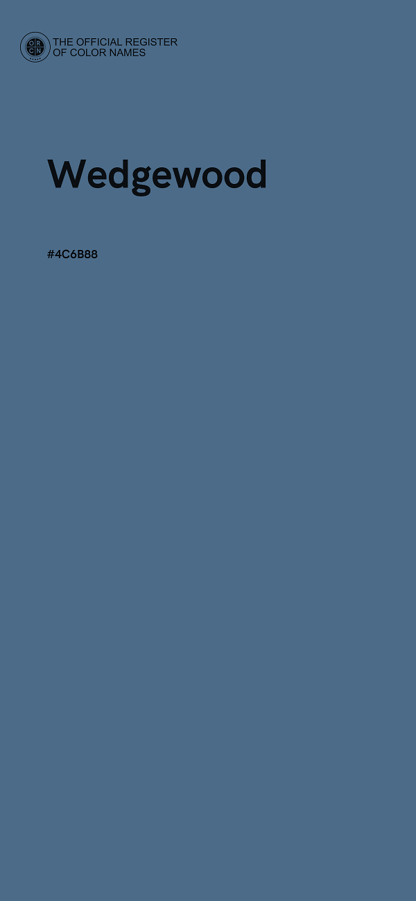 #4C6B88 - Wedgewood color image