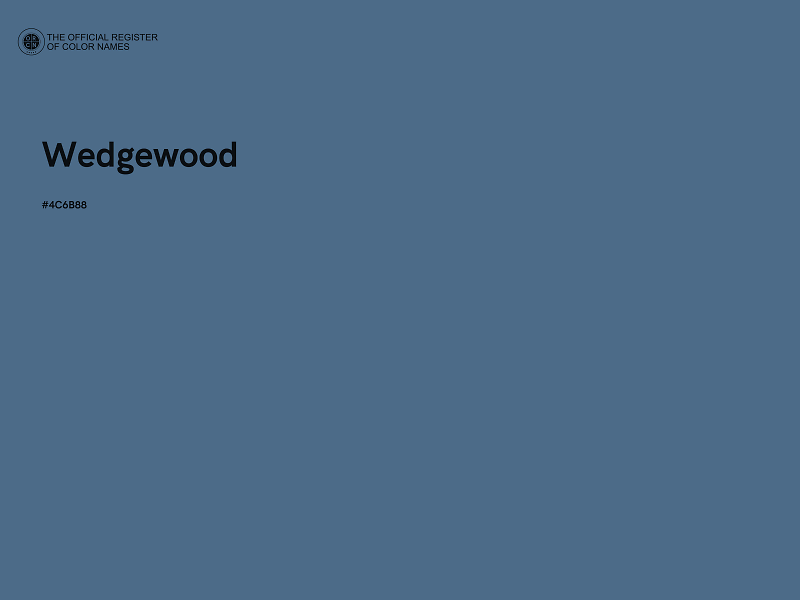 #4C6B88 - Wedgewood color image
