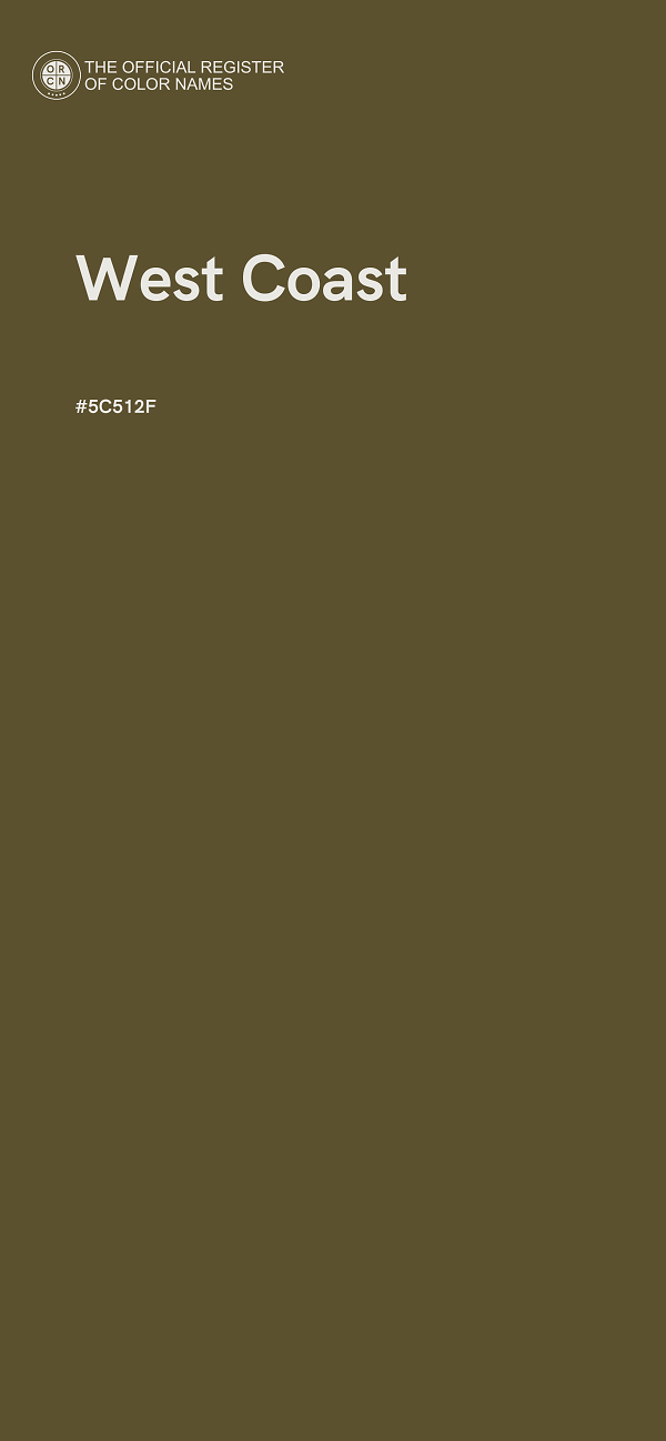 #5C512F - West Coast color image