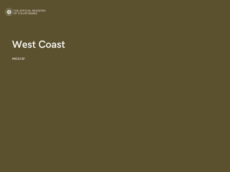 #5C512F - West Coast color image